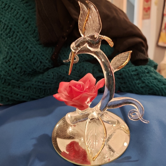 Hummingbird Glass Figurine - Picture 2 of 7